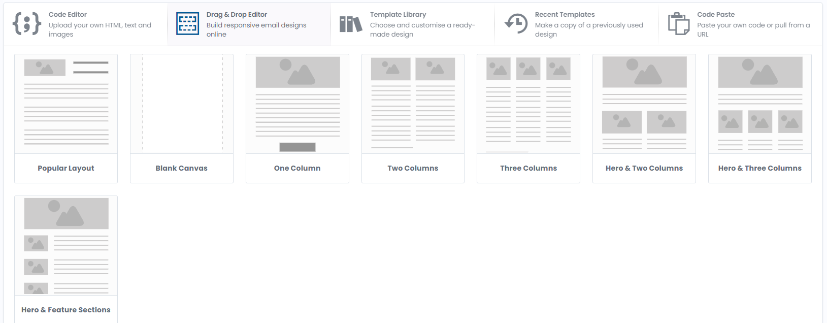 Drag & Drop Editor