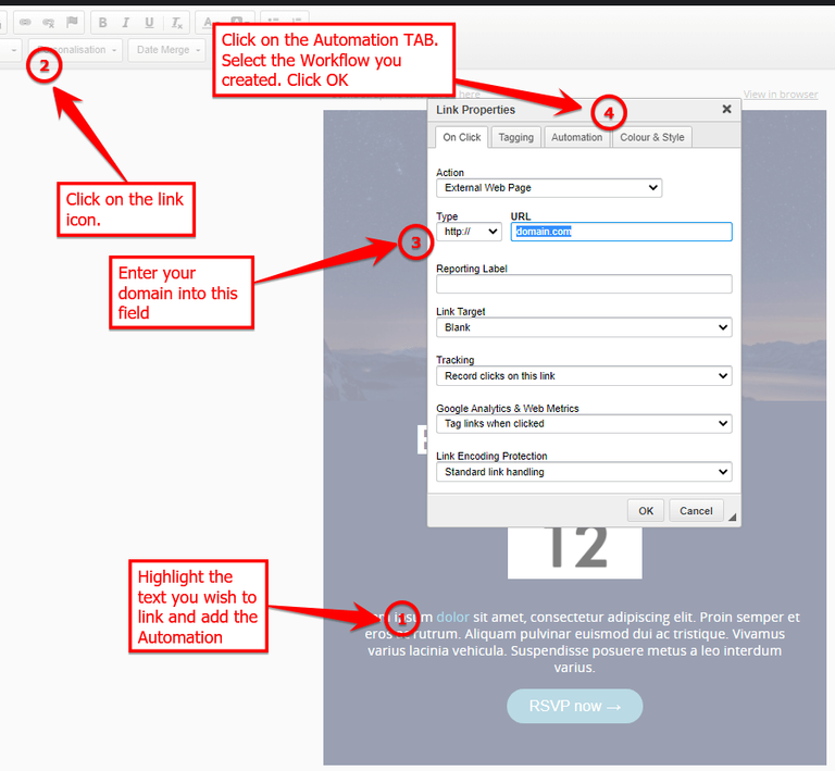How to Trigger a Workflow from a Button or Link in Your Email